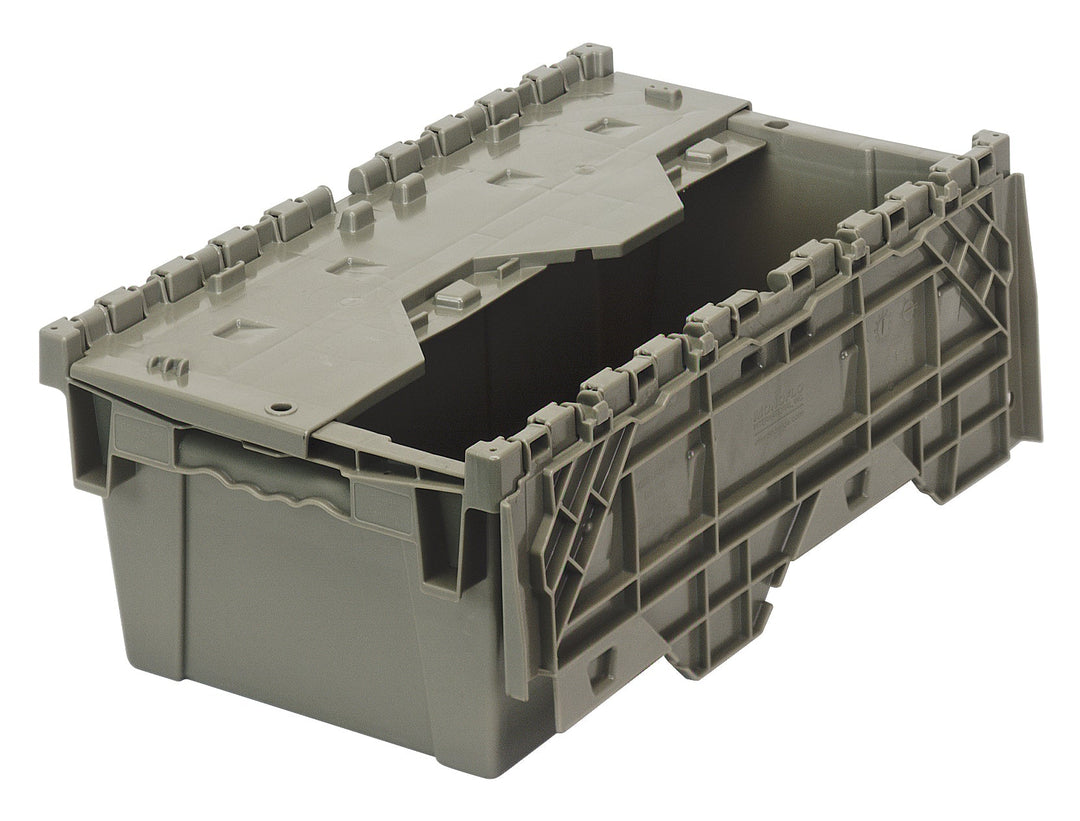 Quantum Storage Systems QDC2012 - 7 Heavy Duty Attached Top Container Gray 1 ea MTESolutions