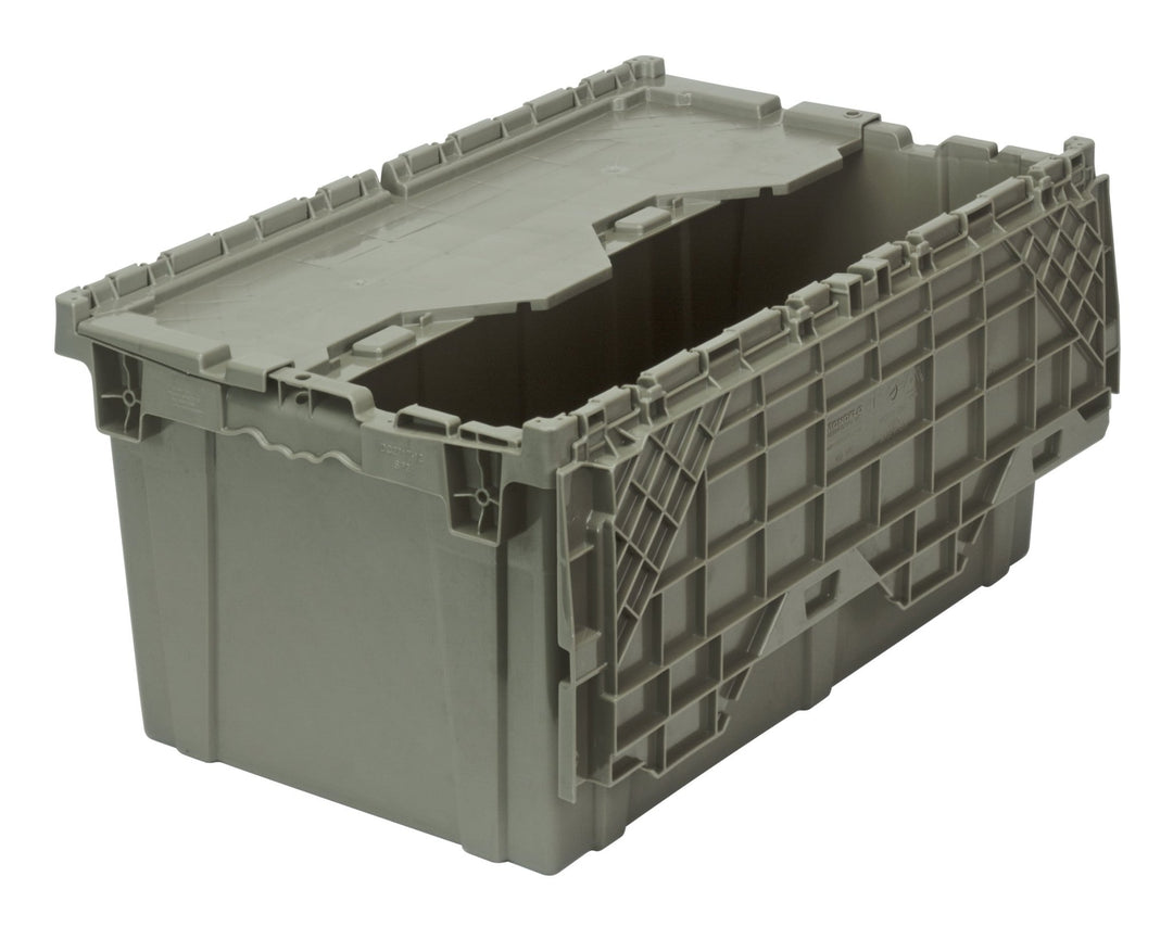 Quantum Storage Systems QDC2717 - 12 Heavy Duty Attached Top Container Gray 1 ea MTESolutions