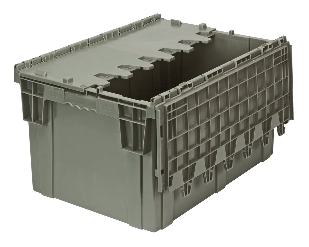 Quantum Storage Systems QDC2820 - 15 Heavy Duty Attached Top Container Gray 1 ea MTESolutions