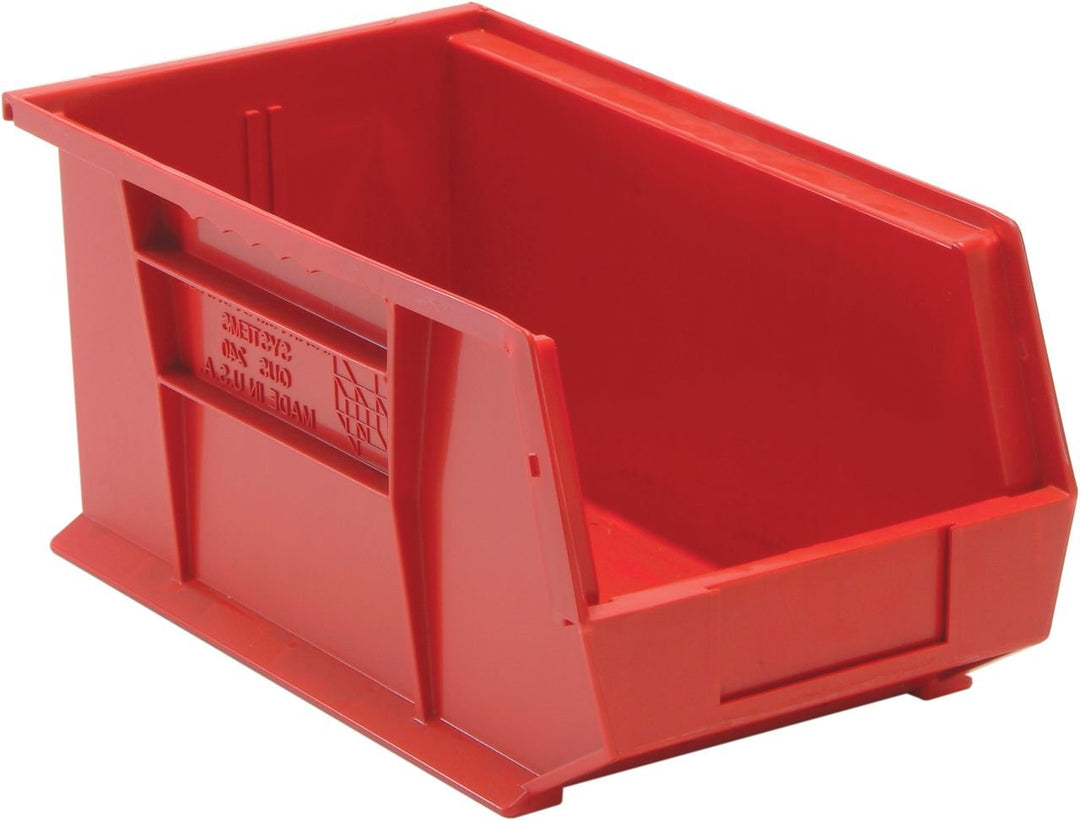 Quantum Storage Systems QUS240RD Stacking or Hanging Bin Red Carton of 12 MTESolutions
