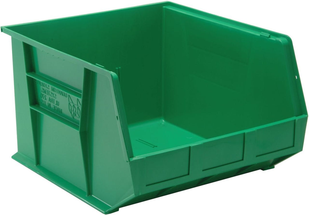 Quantum Storage Systems QUS270GN Stacking or Hanging Bin Green Carton of 3 MTESolutions