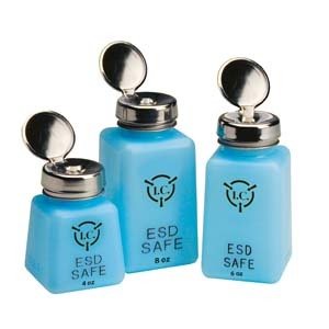 R&R Lotion SD - 8 - ESD - AS, ESD Solvent Dispenser with Pump, Anti Splash, 8oz MTESolutions