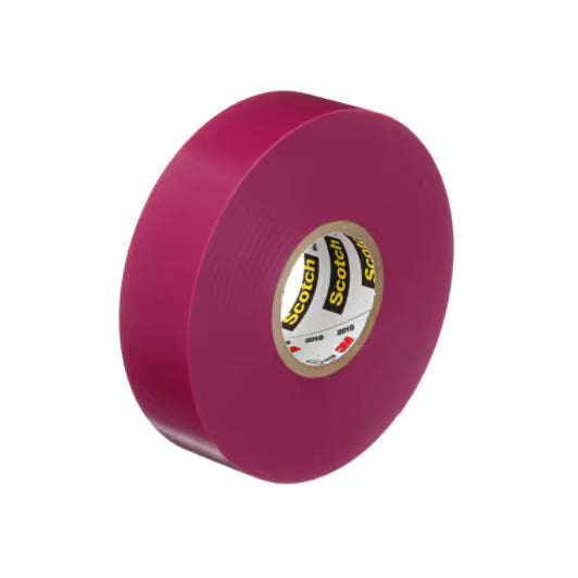 3M 7100067890 Scotch® Vinyl Color Coding Electrical Tape 35, 1/2 in x 20 ft, Violet, 10 rolls/carton, 100 rolls/Case