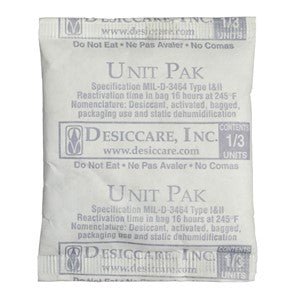 SCS 1/3PLDES700 Desiccant, Tyvek Pouch, 1 - 3 Unit, 700 - Pail MTESolutions