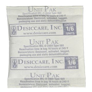 SCS 1/6PLDES1200, Desiccant, Tyvek Pouch, 1/6 Unit, 1200/Pail MTESolutions