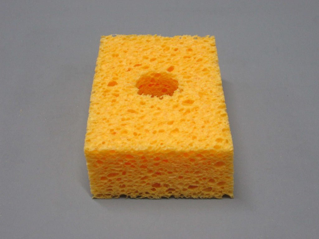 SIR Sponge S10 - P10, Soldering Sponge, 2.25" x 3.5" x 1" w/ Hole, Pack of 10, MOQ: 4 Packs MTESolutions