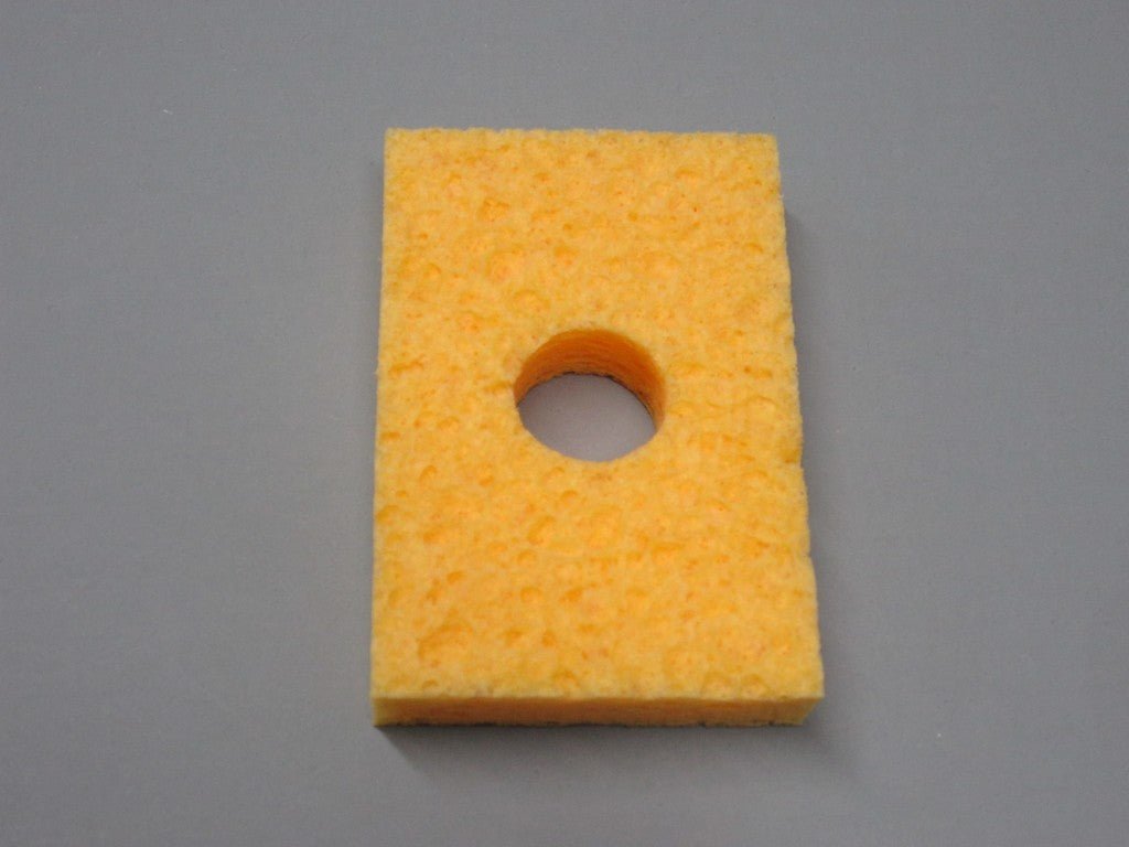 SIR Sponge S17 - P10, Soldering Sponge, 1.62" x 2.62" x 5/8" w/ Hole, Pack of 10, MOQ: 5 Packs MTESolutions
