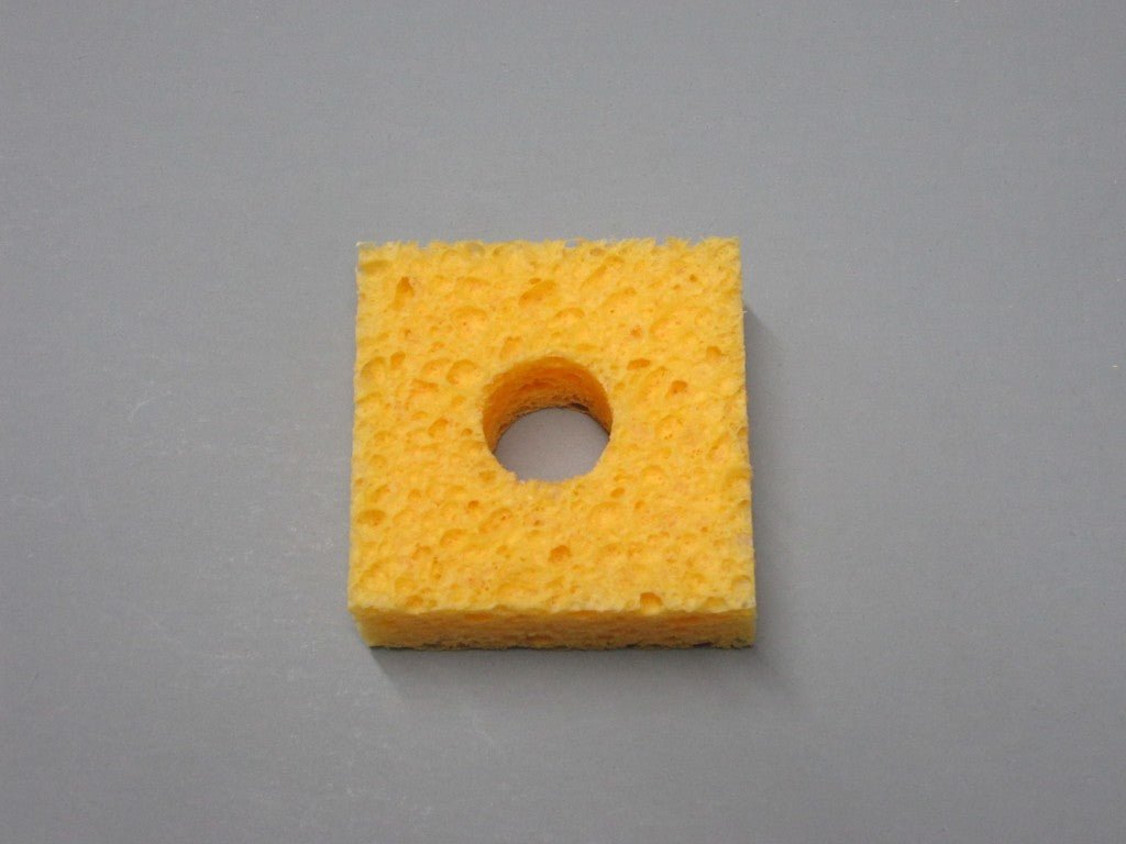 SIR Sponge S418 - P10, Soldering Sponge, 1.8" x 1.8" x 5/8" w/ Hole, PACK OF 10, MOQ: 6 Packs MTESolutions