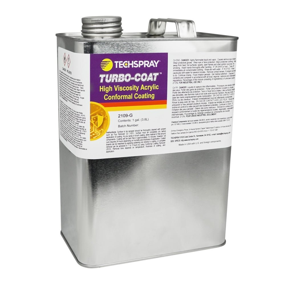 Techspray 2109 - G Acrylic Conformal Coating, High viscosity - 1 gal liquid MTESolutions