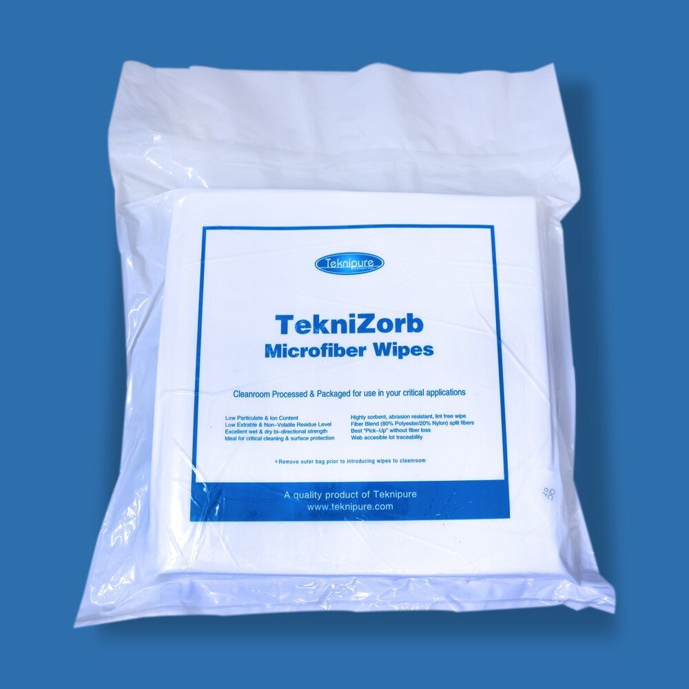 Teknipure TZ1MF - 99, Microfiber Non - Woven Wiper, 9 in x 9 in, Case of 1500 MTESolutions