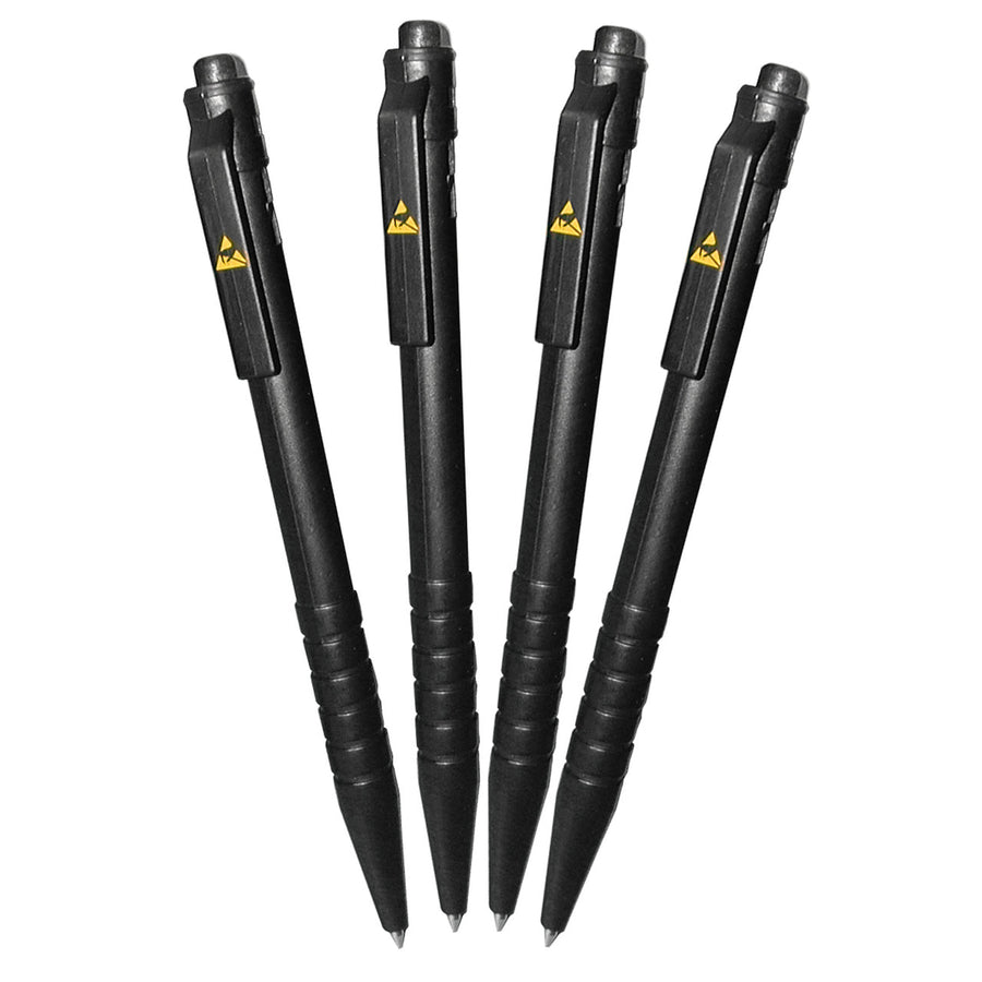 Transforming Technologies DC2000, ESD Safe Pen, Black Ink, Pack of 10 MTESolutions