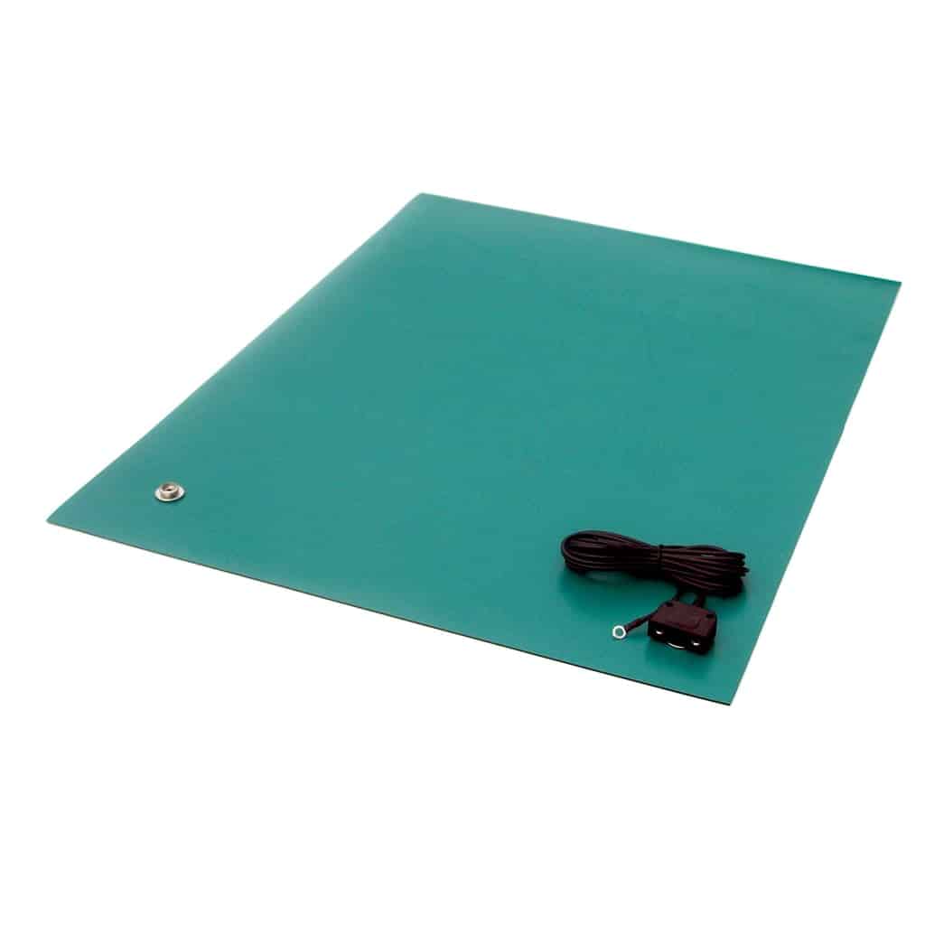 Transforming Technologies MT3660GN Rubber Table Mat, Including Hardware, 36 in x 60 in x .080 in, Green MTESolutions