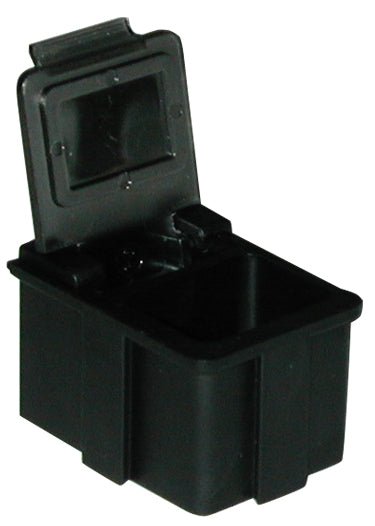 Transforming Technologies SM0873, 16 X 12 X 15mm Black Lid, Case of 100 MTESolutions