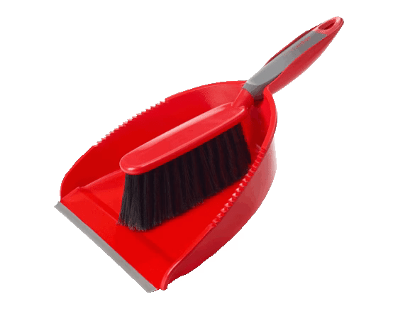 Vileda Professional 148299 O - Cedar. Snap - on Dust Pan & Brush Set. 12/cs MTESolutions