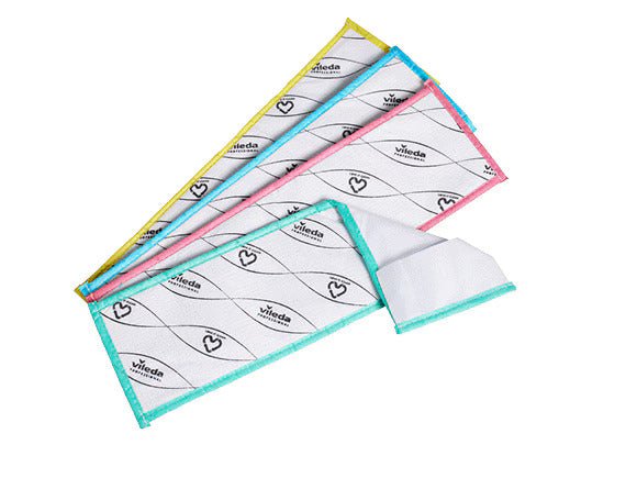 Vileda Professional 170306 Recycled MicroOne Premium Pocket Mops. Blue. 16 in 25/pack, 6 packs/cs MTESolutions