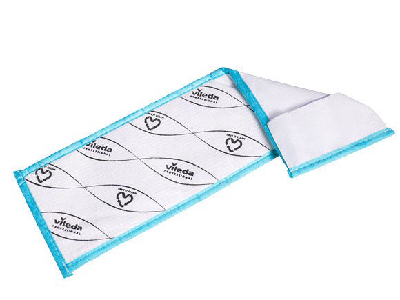 Vileda Professional 170306 Recycled MicroOne Premium Pocket Mops. Blue. 16 in 25/pack, 6 packs/cs MTESolutions