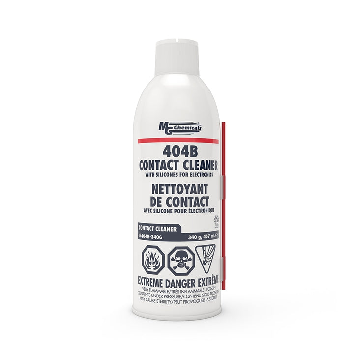MG Chemicals 404B-340G, Contact Cleaner With Silicone, 12 oz., Aerosol, Case of 10