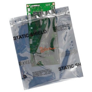 SCS 817Z810, Static Shield Bag, 81705 Series Metal-In, Zip, 8X10, 100 Pack
