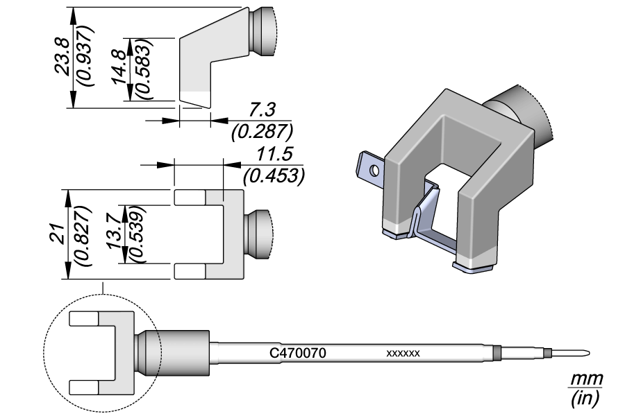 JBC Tools C470070, Faston Terminal 21.0 MTESolutions