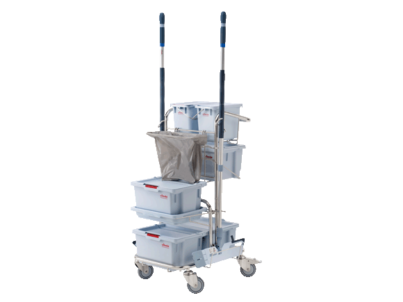 Vileda Professional 143774 CE Pre - Prepared Trolley MTESolutions