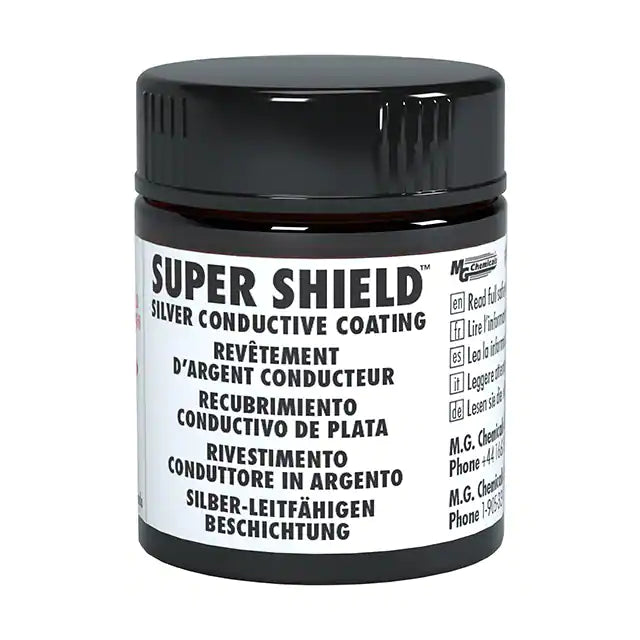 MG Chemicals 842AR-15ML, Super Shield Silver Conductive Paint, 12ml Jar, Case of 5