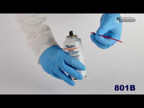 MG Chemicals 801B-125G, Super Contact Cleaner With Polyphenyl Ether, 4.4 oz. Aerosol, Case of 10