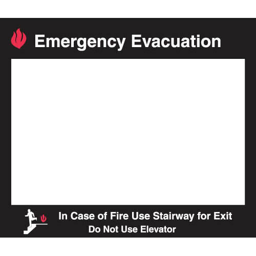 Brady 102857, Emergency Evacuation Map Holder, 15" H x 17.5" W, Luminous