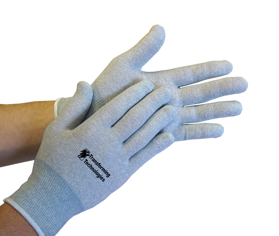 Transforming Technologies GL4503 ESD Inspection Gloves, Plain, Medium, Pack of 12 Pairs