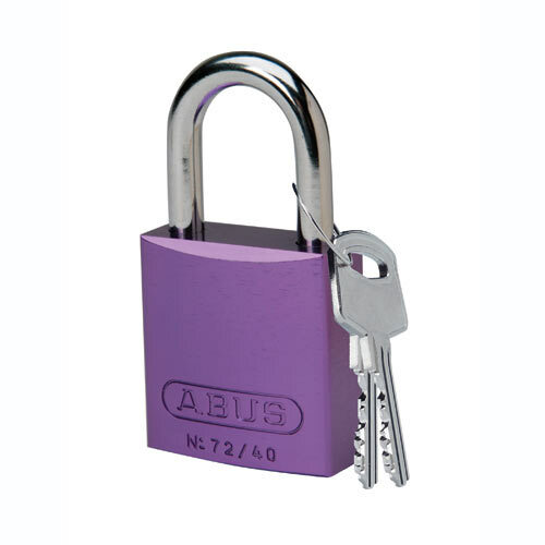 104572 Purple Aluminum Padlock