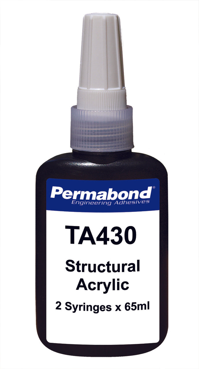 Permabond TA00430K130S0101, TA430 Toughened Acrylic Adhesive, 130ml Kit