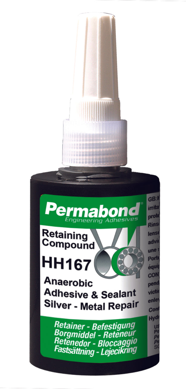 Permabond AA001670075A0101, HH167 Anaerobic Retainer, 75mL Accordion Bottle, Case of 10
