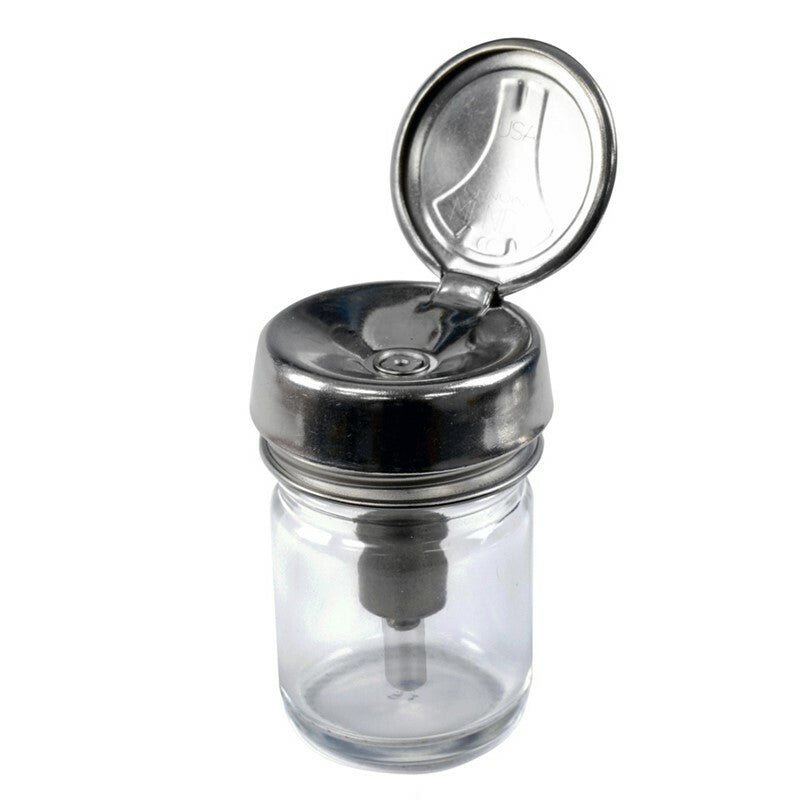 Menda  35896, One-Touch, 1 Oz Round Glass Bottle With Pfa Stem