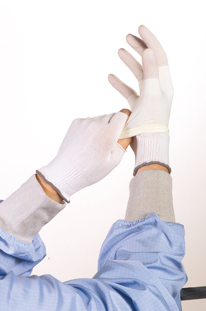 BCR Ultra Half-Finger Polyester Glove Liners - Item Number BGL2U20R