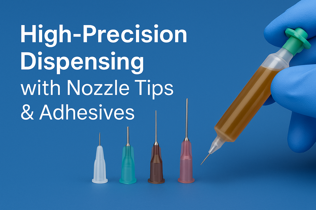 High-Precision Dispensing with Nozzle Tips & Adhesives