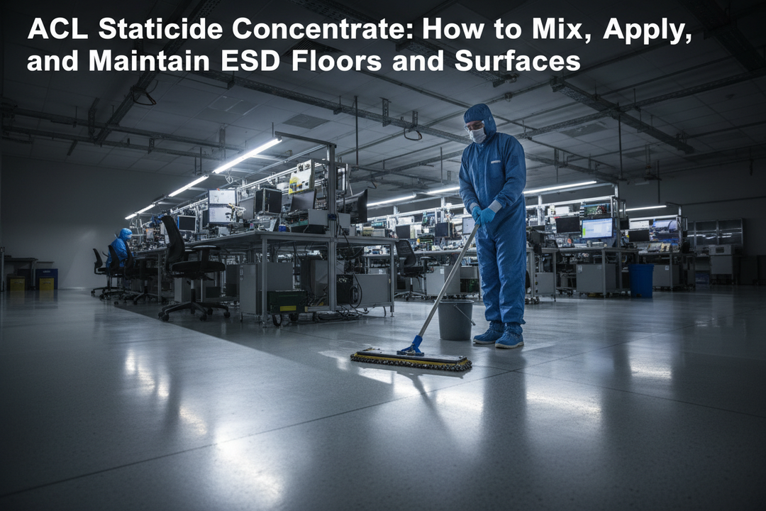ACL Staticide Concentrate: How to Mix, Apply, and Maintain ESD Floors and Surfaces