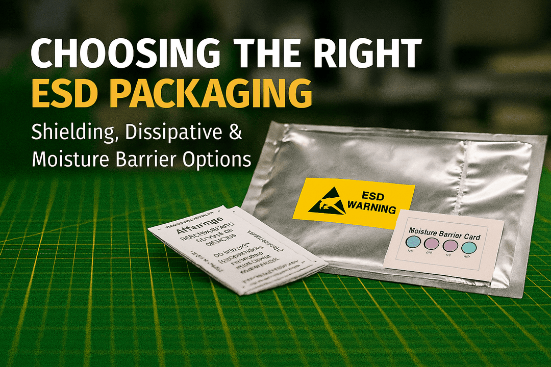 Choosing the Right ESD Packaging: Shielding, Static‑Dissipative & Moisture Protection - MTESolutions