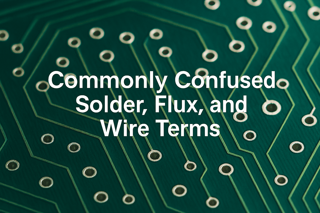 Commonly Confused Solder, Flux, and Wire Terms — What Electronics Professionals Need to Know - MTESolutions