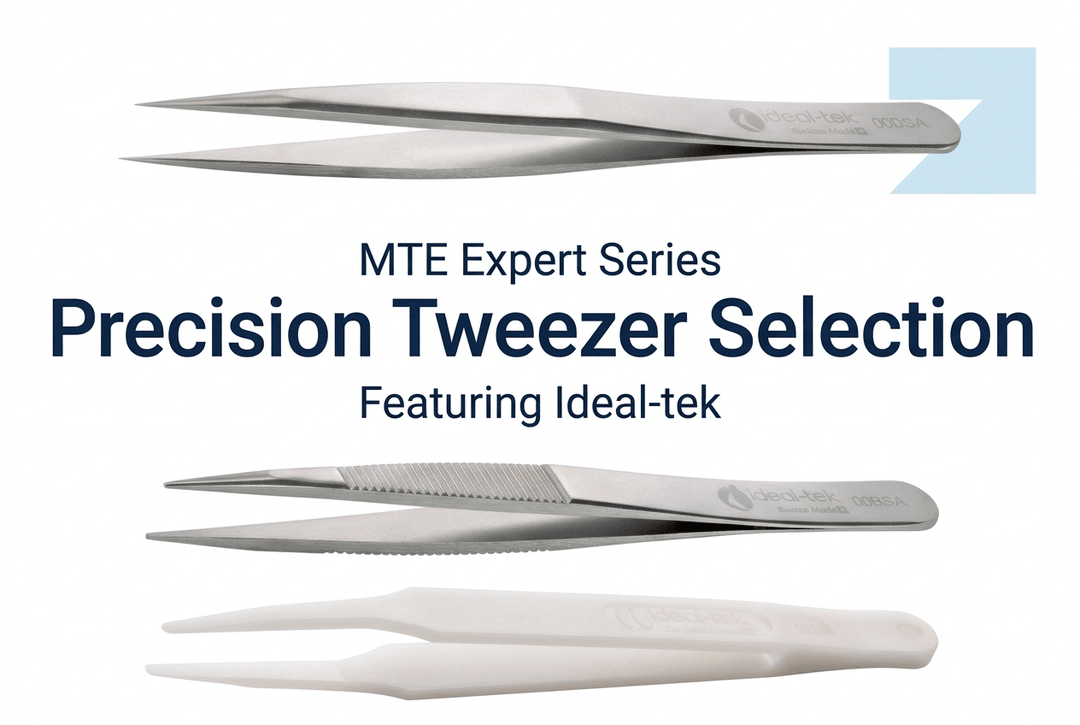 How to Choose Precision Tweezers: Tip Shape, Material & Application - MTESolutions