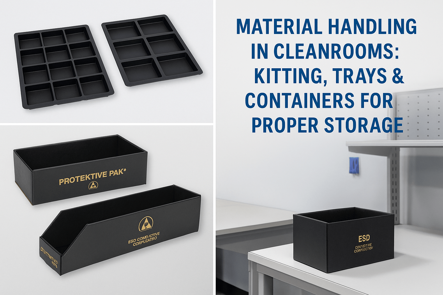 Material Handling in Cleanrooms: Kitting, Trays & Containers for Prope ...