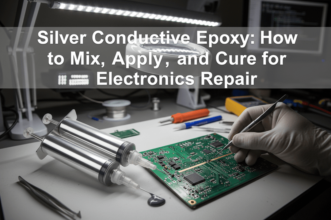 Silver Conductive Epoxy: How to Mix, Apply, and Cure for Electronics Repair - MTESolutions