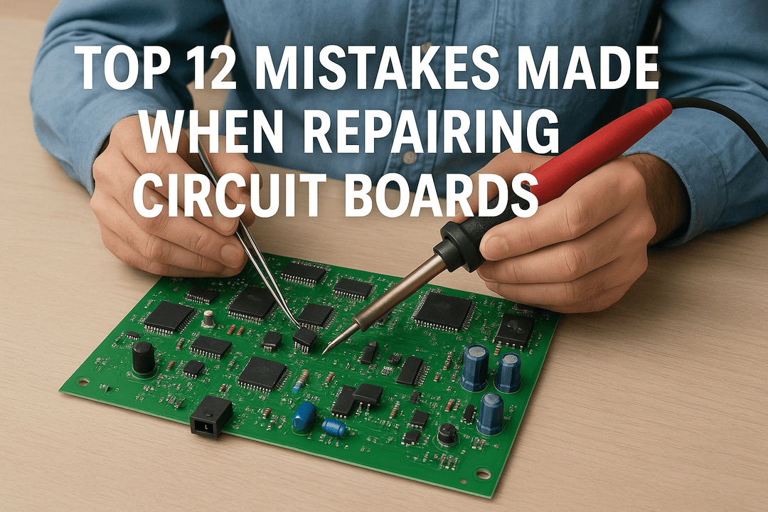 Top 12 Mistakes Made When Repairing Electronic Circuit Boards - MTESolutions