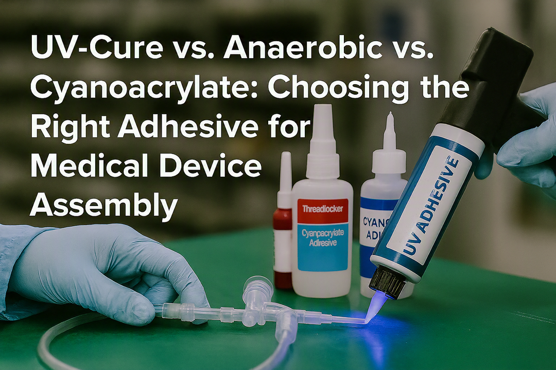 UV-Cure vs. Anaerobic vs. Cyanoacrylate: Choosing the Right Adhesive for Medical Device Assembly