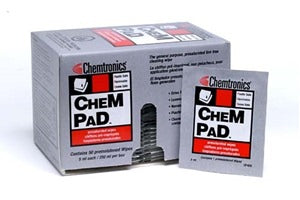 Chemtronics CP400, Chempad Alcohol Wipes, 50 Wipes/Box