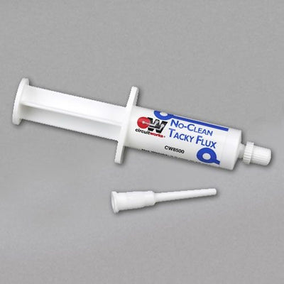 Chemtronics CW8500, CircuitWorks No-Clean Tacky Flux, 0.12oz Syringe, Case of 12