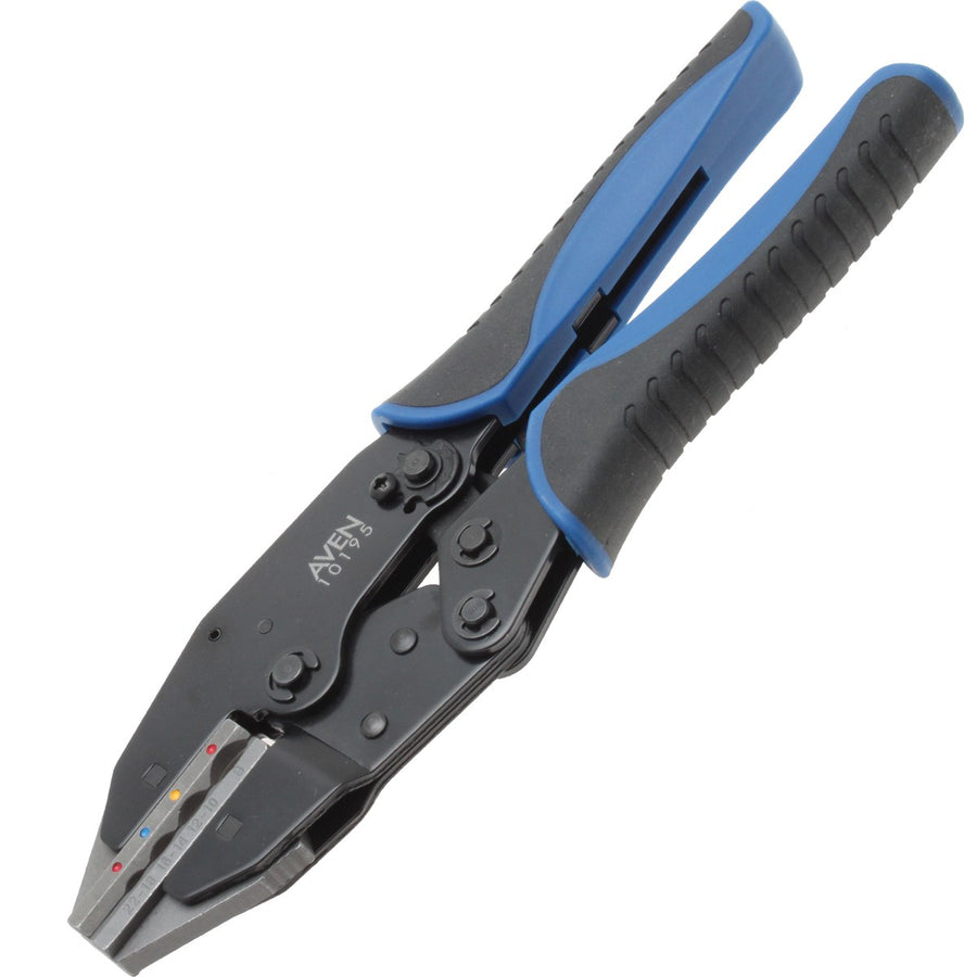 Aven Tools 10190, Crimping Tool for Heat Shrink Terminals 22-18, 16-14, 12-10, 8 AWG