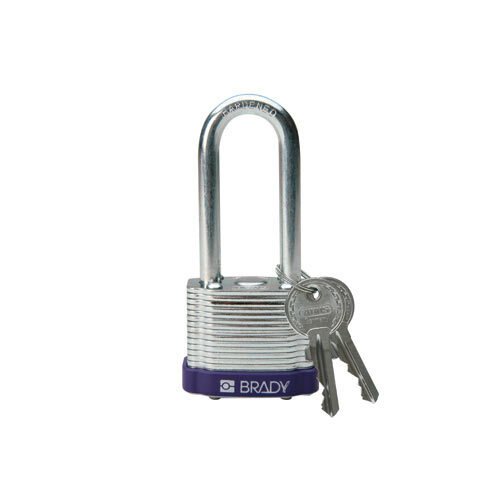 104921 Purple Brady Steel Padlock MTESolutions