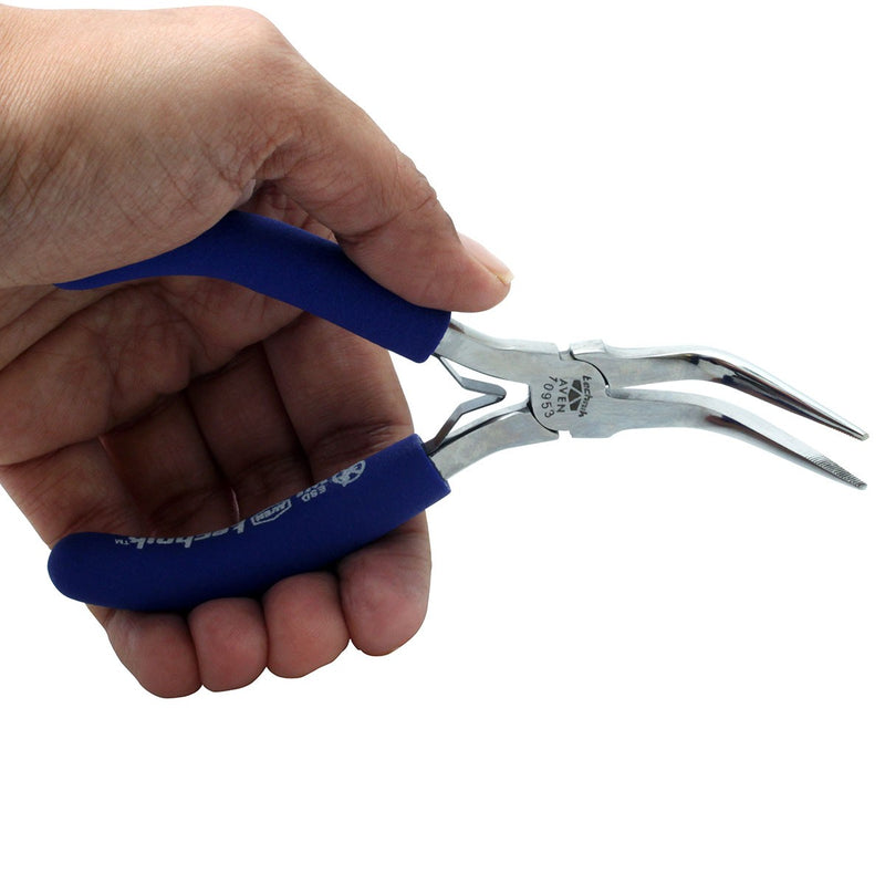 Aven Tools 10953, Needle Nose Pliers Curved, 6in