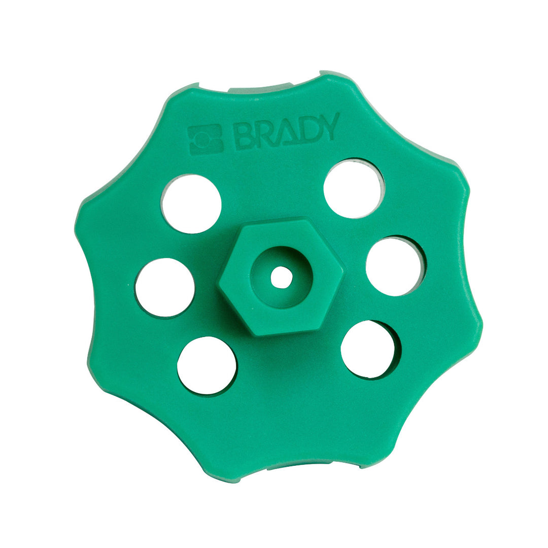 Brady 122249, Double Hex Green Spin Lockout without Cable