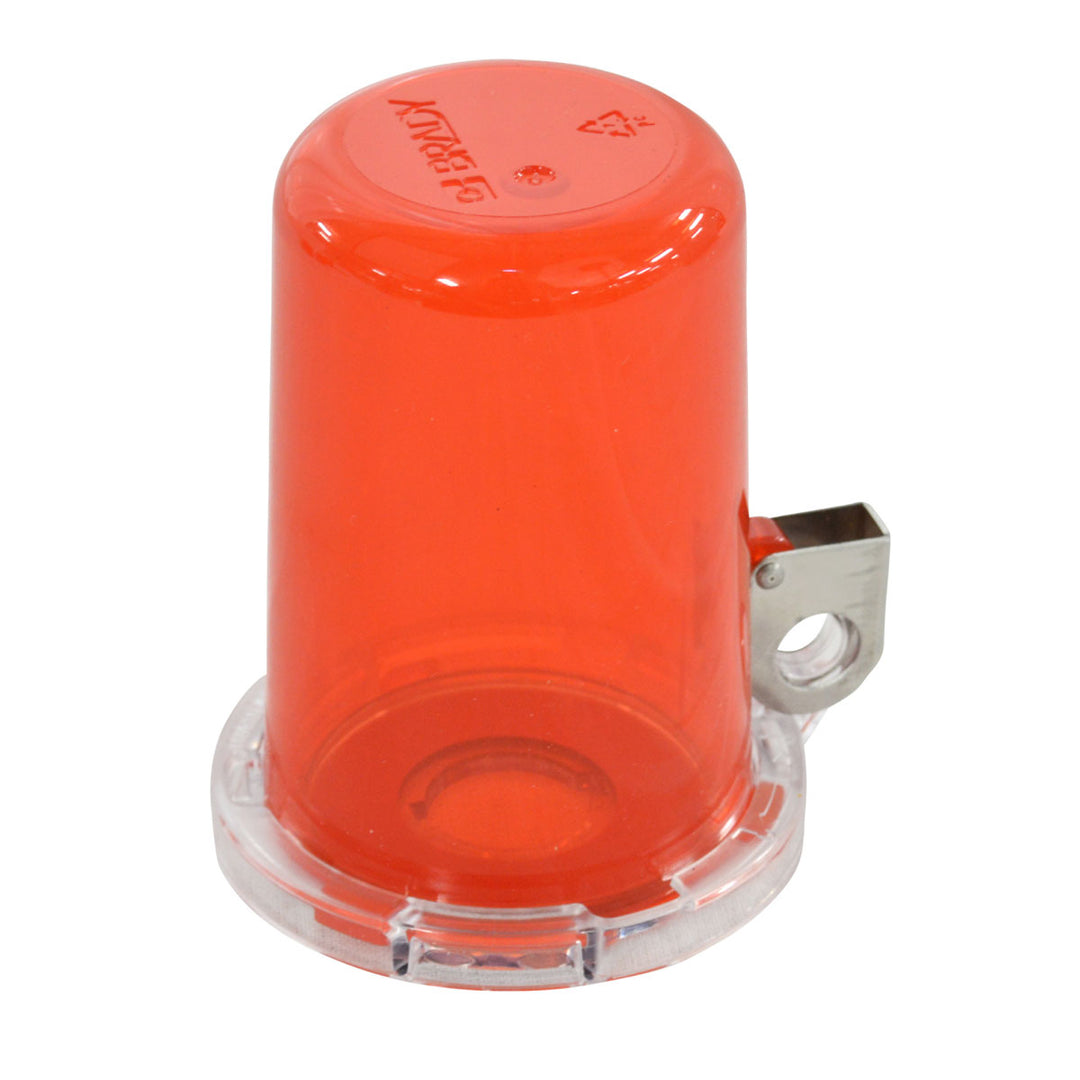 Brady 130819, Red Push Button Lockout, Small Base + Tall Cover, Button 16mm