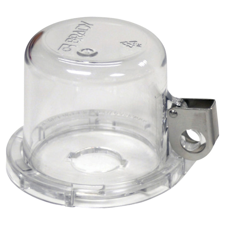 Brady 139793, Clear Push Button Lockout, Small Base + Short Cover, Button 16mm